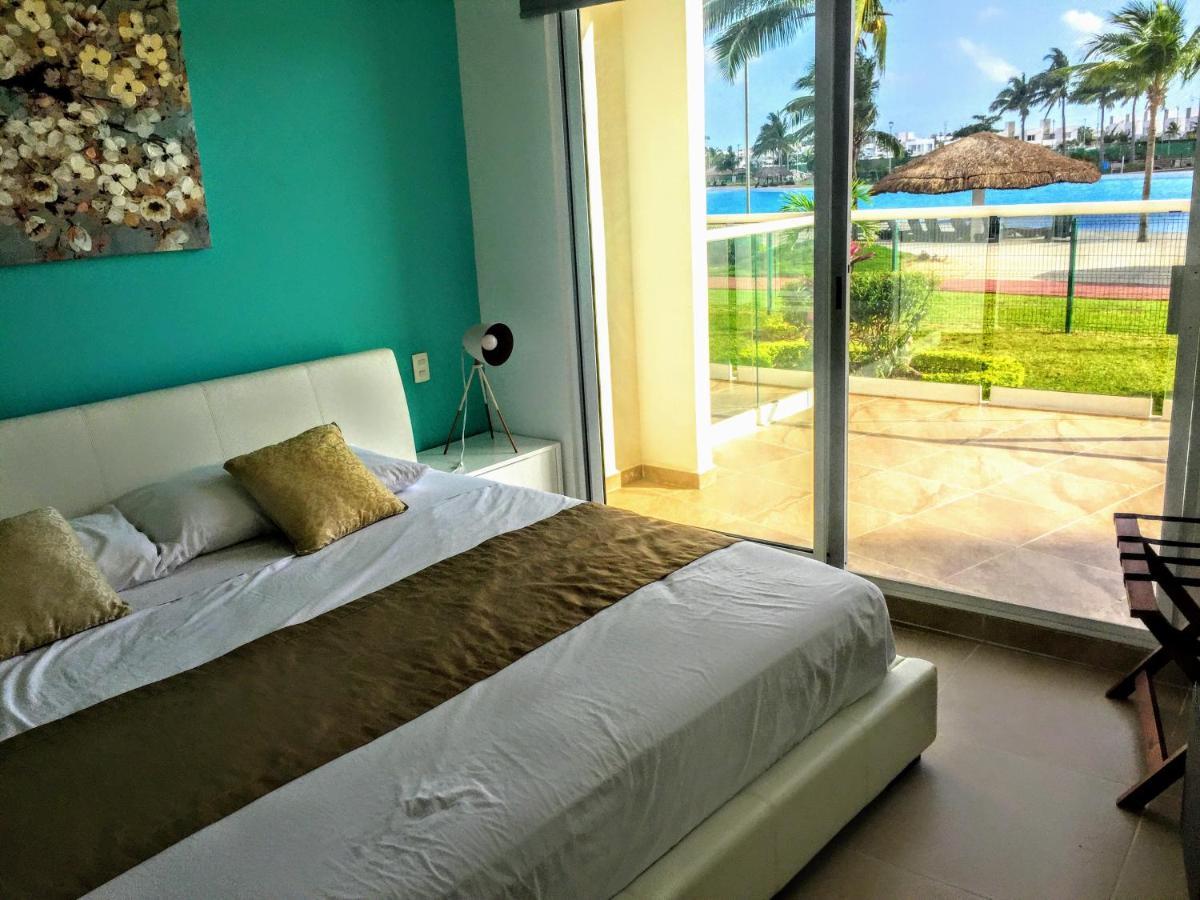 Escape Al Caribe Con Una Vista Impresionante En Pilarita'S Dream Lagoons Cancún Exterior foto
